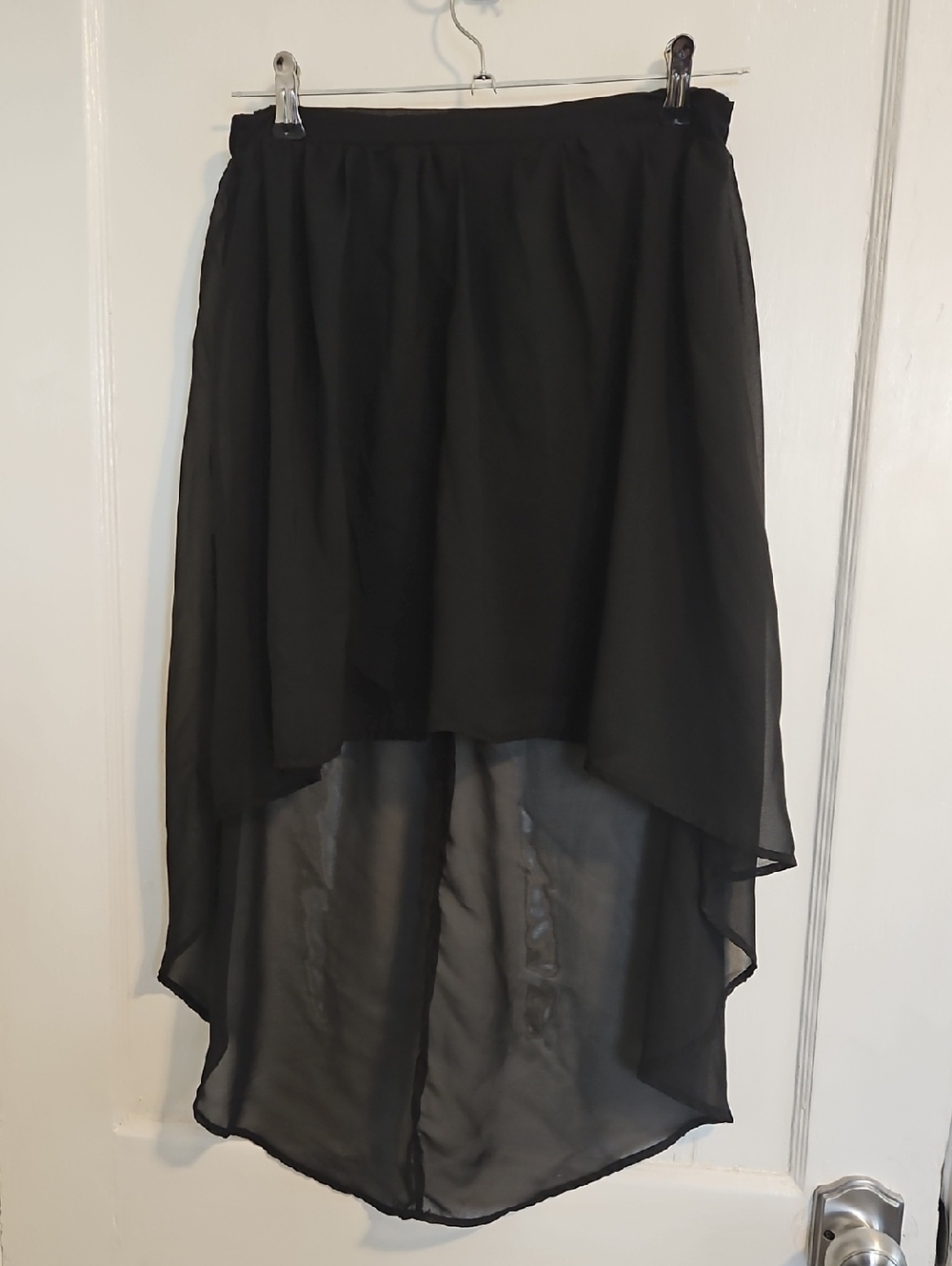 Rue21 Black High-Low Chiffon Skirt